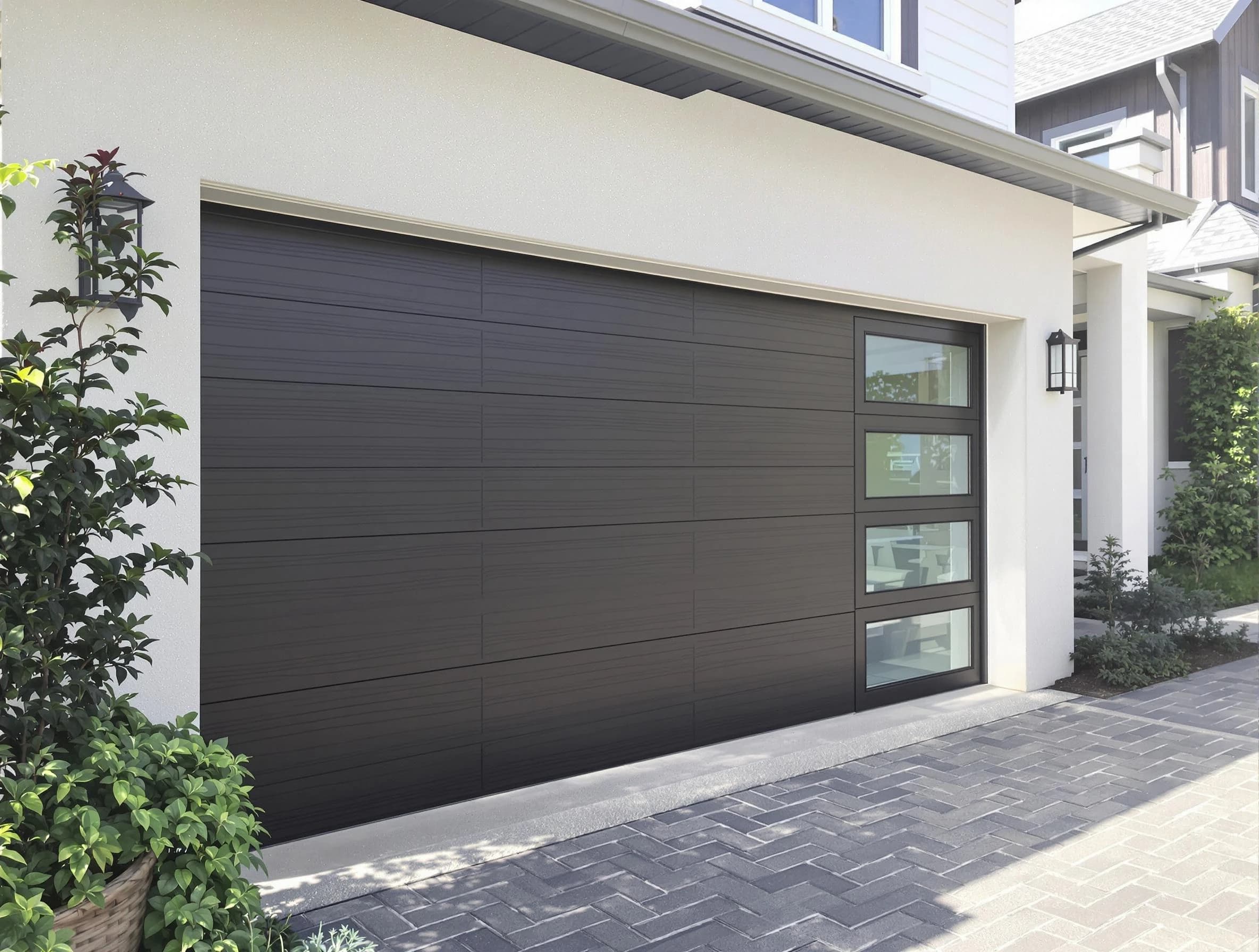 Custom garage door installation by Lafayette Garage Door Repair in Lafayette